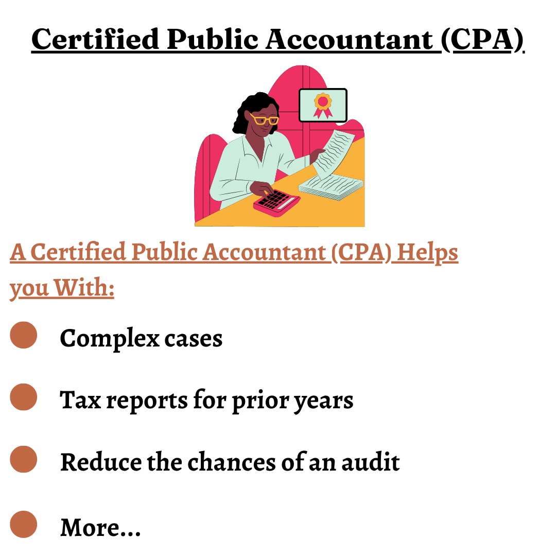 crypto tax professional - Certified Public Accountant (CPA)