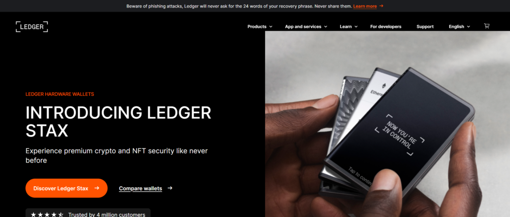 Ledger Nano - Best Non-Custodial Hardware Crypto Wallet
