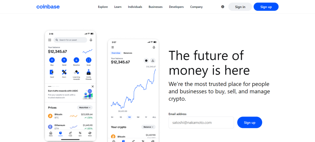 Coinbase - Best Crypto Exchanges in Dubai and UAE