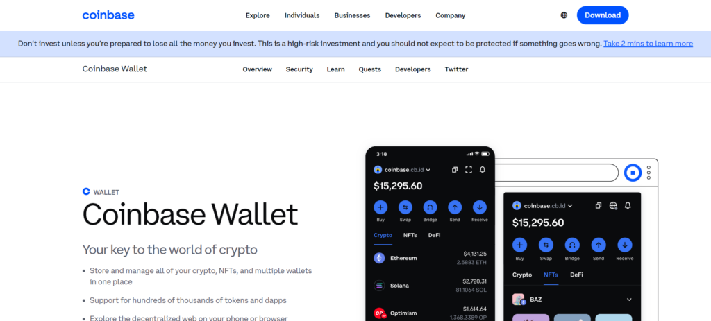 Best crypto wallets - Coinbase Wallet