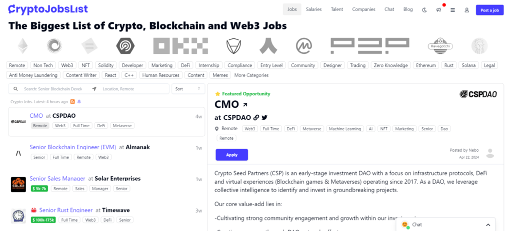 Best Platforms to Find Crypto-Paying Jobs - Crypto Jobs List