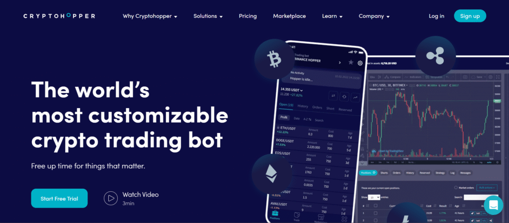 Cryptohopper is one of the best crypto tools of 2025