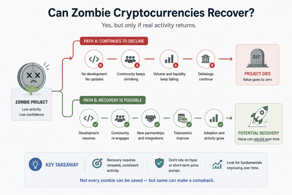 Can Zombie Cryptocurrencies Recover?