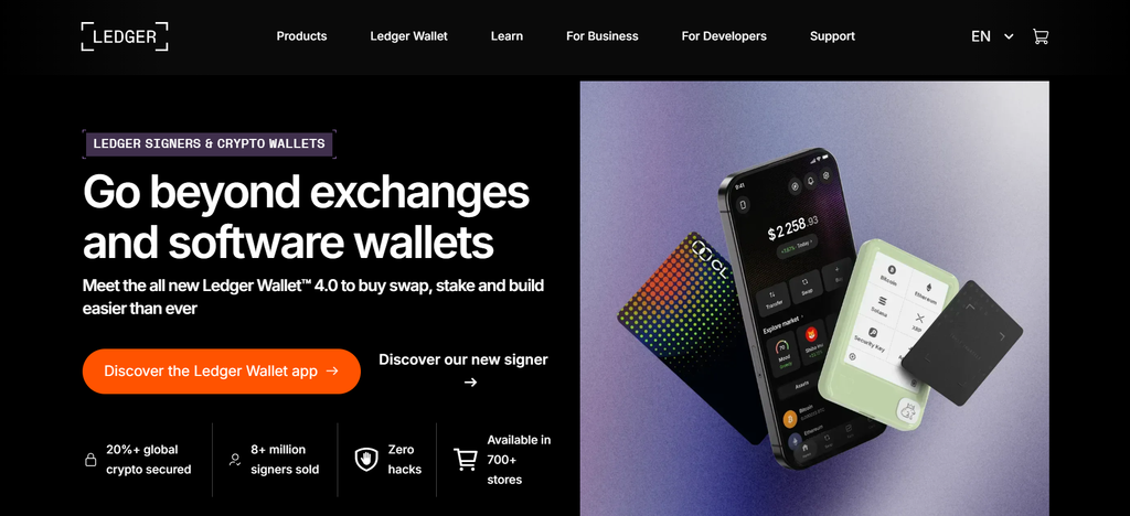 Ledger Flex / Stax is one of the best hardware wallets after the Coldcard hack